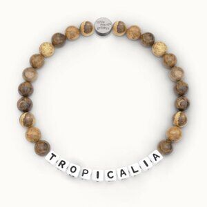 LITTLE WORDS PROJECT Natural Light Jasper "Tropicalia" Beaded Bracelet